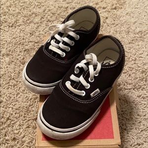 VANS authentic black toddler sz 10 unisex classic
